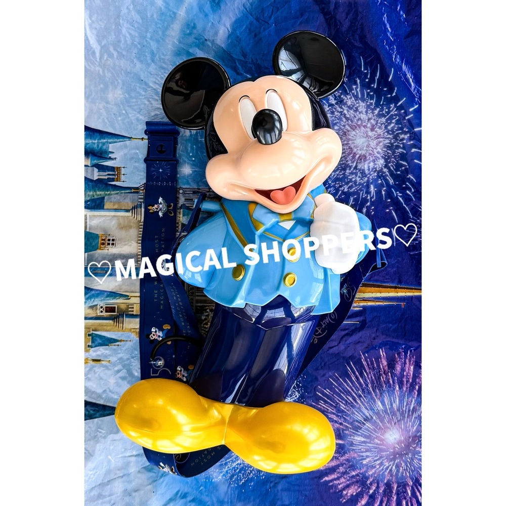 Disney Parks Walt Disney World 50th Mickey Mouse Souvenir Popcorn Bucket